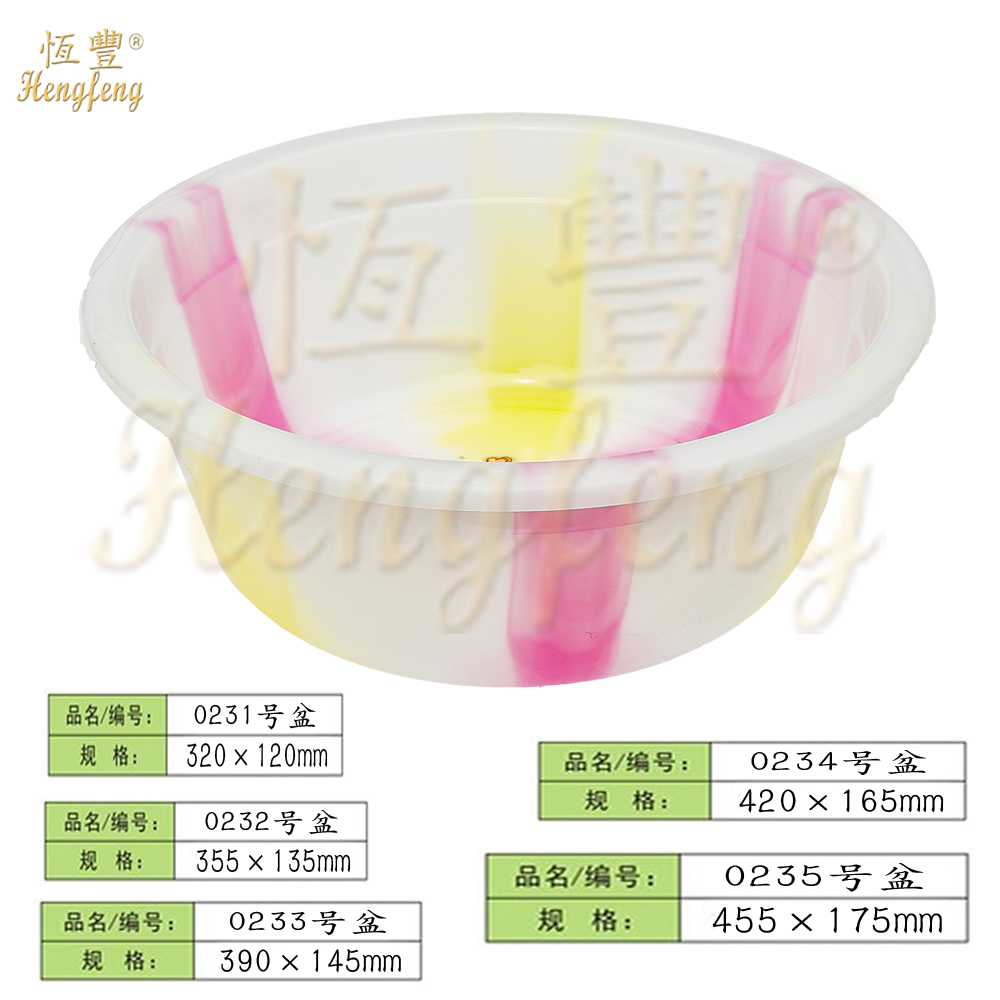 条纹圆盆